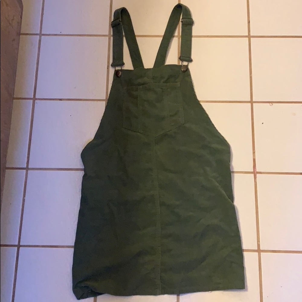 Forrest green courderoy dress